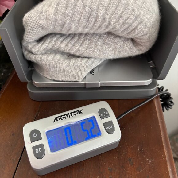 Club Monaco Womens Sweater Size XL Gray Ribbed Quiet Luxury Soft Essential 18220 - Picture 9 of 9